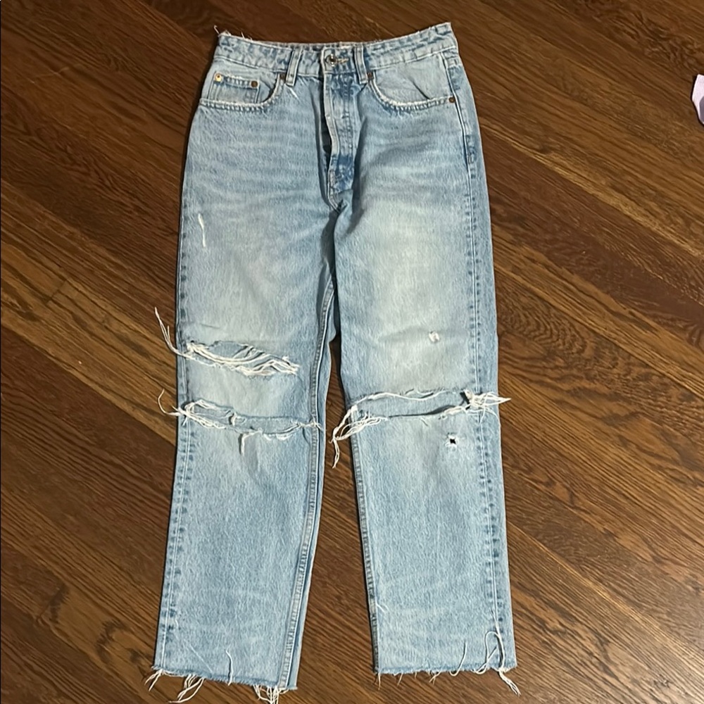 Zara Light Blue Denim Jeans